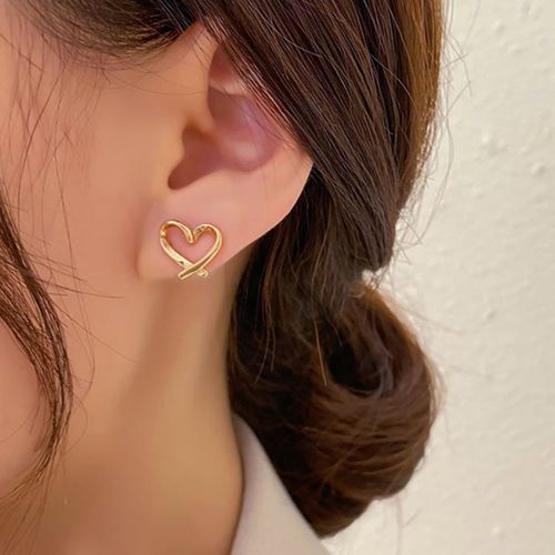 Clous d'oreilles design cœur - SHEIN - Modalova