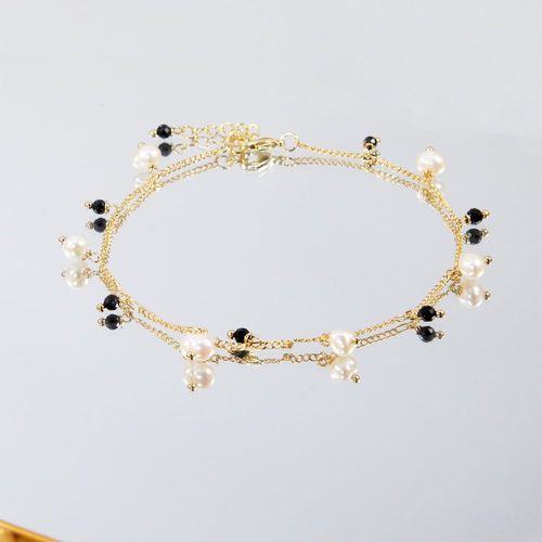 Bracelet de cheville perle de culture - SHEIN - Modalova