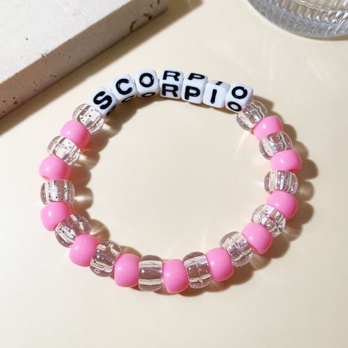 Bracelet perlé Scorpion à lettres - SHEIN - Modalova
