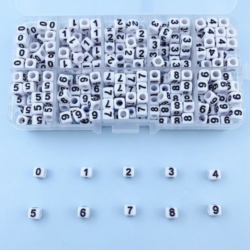 Boîte DIY perle à motif chiffre cube design - SHEIN - Modalova