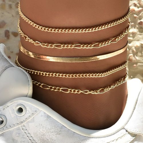 Pièces Bracelet de cheville unicolore minimaliste - SHEIN - Modalova