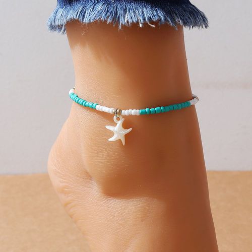 Bracelet de cheville perlé étoile de mer breloque - SHEIN - Modalova