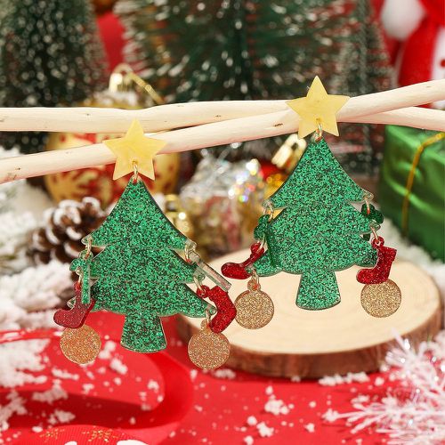 Pendants d'oreilles Noël étoile & à détail d'arbre - SHEIN - Modalova