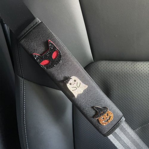 Pièces Coussin de ceinture de siège de voiture halloween citrouille & fantôme design - SHEIN - Modalova