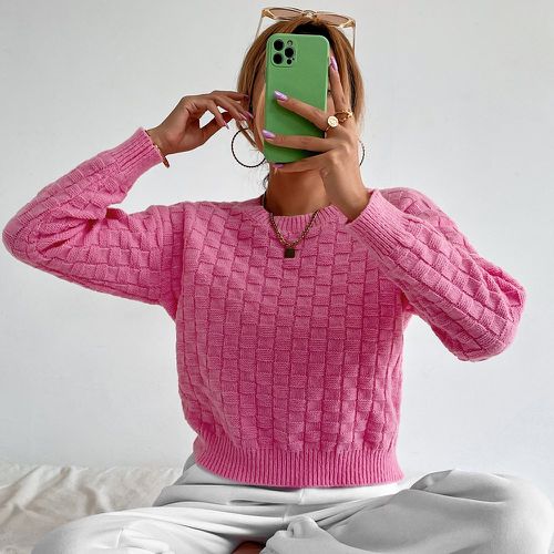 Pull en tricot texturé - SHEIN - Modalova