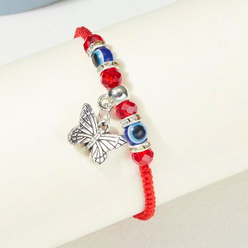 Bracelet à breloque papillon à perles - SHEIN - Modalova