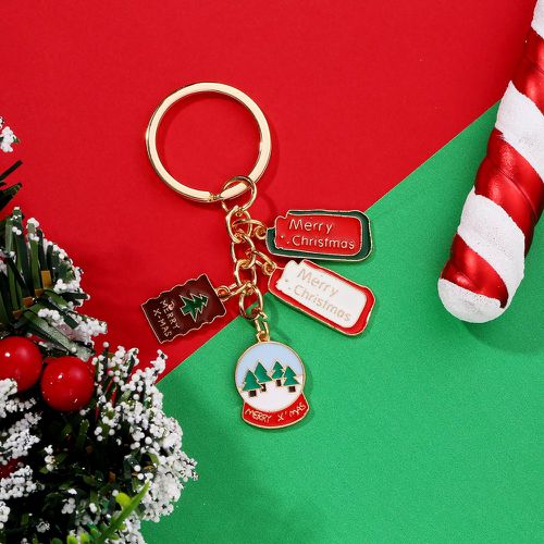 Porte-clés Noël à lettres breloque - SHEIN - Modalova