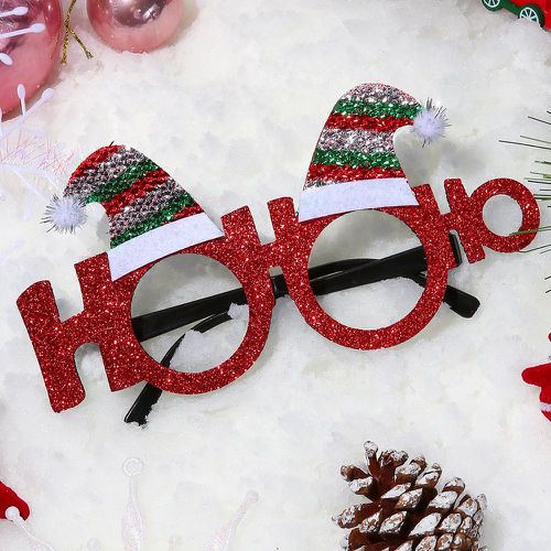 Cadre de lunettes Noël à design lettre à détail chapeau - SHEIN - Modalova
