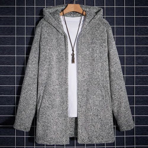 Manteau à capuche ouvert (sans t-shirt) - SHEIN - Modalova