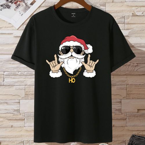 Homme T-shirt à imprimé Noël - SHEIN - Modalova