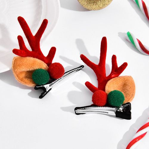 Pièces Épingle à cheveux Noël à détail cerf - SHEIN - Modalova
