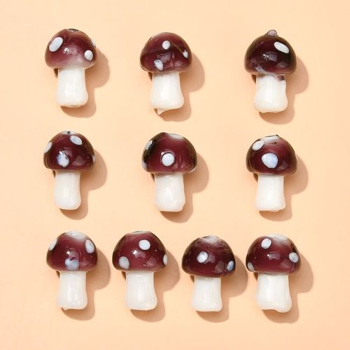 Pièces Perle à design champignons DIY - SHEIN - Modalova
