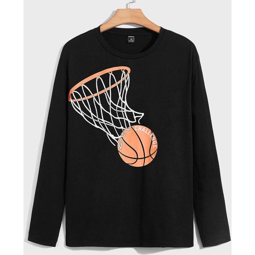 T-shirt à imprimé basket-ball - SHEIN - Modalova