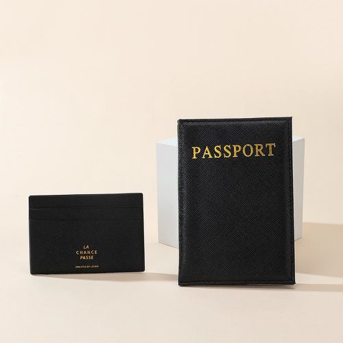 Étui à passeport à lettres avec porte-cartes - SHEIN - Modalova