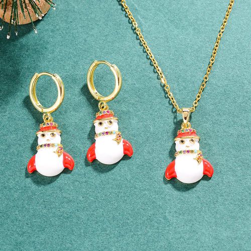 Pièces Set de bijoux Noël à strass à détail bon de neige - SHEIN - Modalova