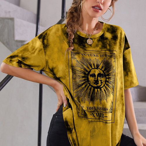 T-shirt oversize tie dye - SHEIN - Modalova