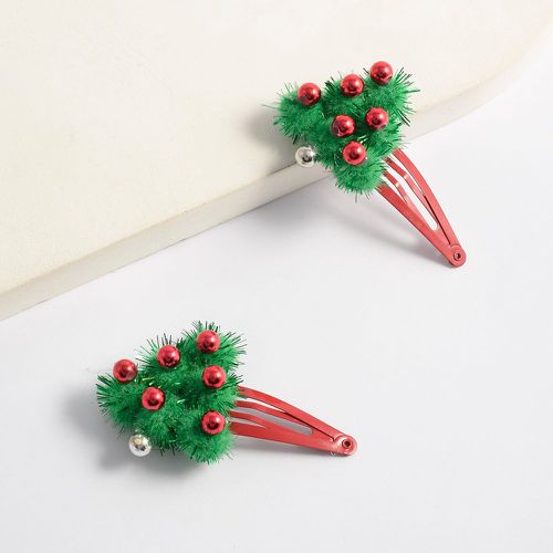 Pièces Pince à cheveux arbre de Noël & à perles - SHEIN - Modalova