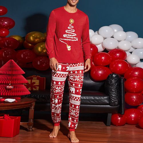 Ensemble de pyjama à imprimé Noël - SHEIN - Modalova