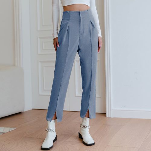 Pantalon à détail plié à poche fendu - SHEIN - Modalova