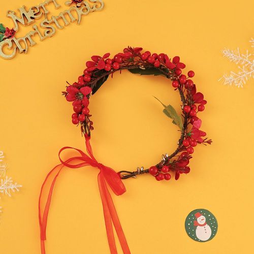 Bandeau pour cheveux Noël baie & à fleur - SHEIN - Modalova