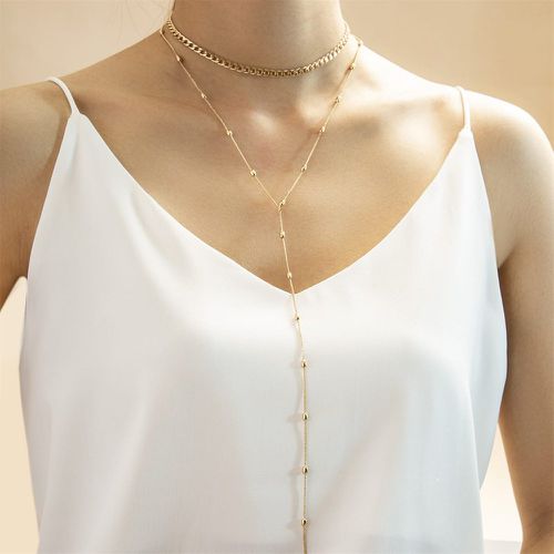 Collier avec pendentif à perles multicouche - SHEIN - Modalova