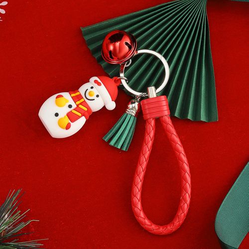 Porte-clés Noël bonhomme de neige & à franges - SHEIN - Modalova