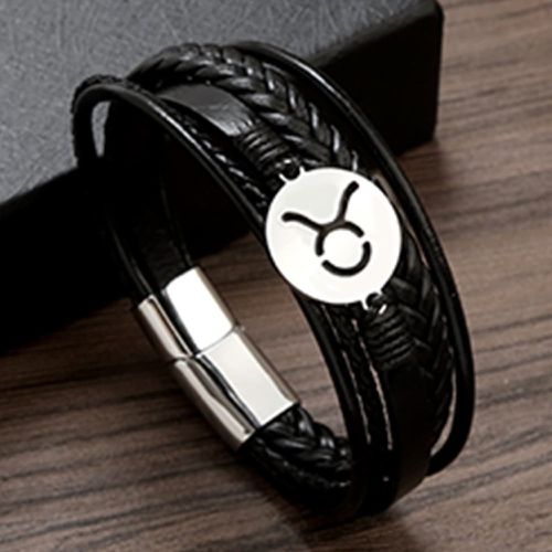 Bracelet multicouche Taureau symbole à détail rond - SHEIN - Modalova