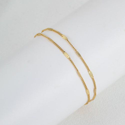 Bracelet de cheville multicouche minimaliste - SHEIN - Modalova