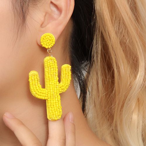 Pendants d'oreilles perle à détail cactus - SHEIN - Modalova