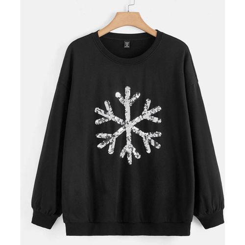 Sweat-shirt Noël à imprimé flocon de neige - SHEIN - Modalova