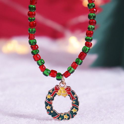 Collier à perles Noël à breloque de couronne - SHEIN - Modalova