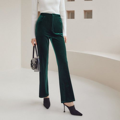 Pantalon évasé en velours - SHEIN - Modalova