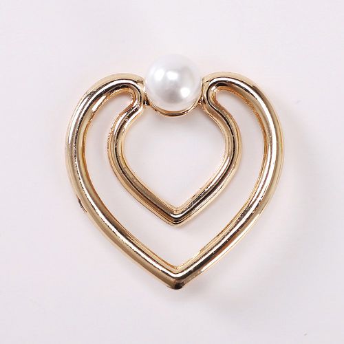 Boucle d'écharpe à fausse perle design cœur - SHEIN - Modalova