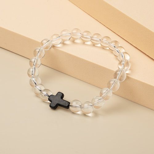 Bracelet perlé à détail croix - SHEIN - Modalova