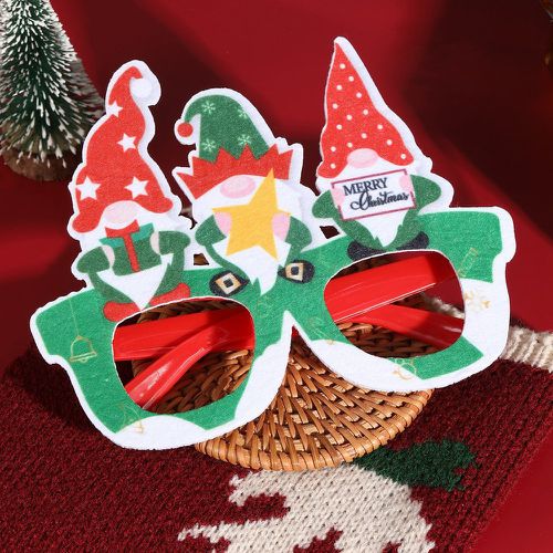Cadre de lunettes Noël graphique de slogan gnome - SHEIN - Modalova