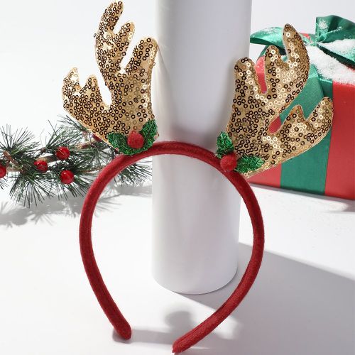 Bandeau Noël à paillettes à détail de bois - SHEIN - Modalova