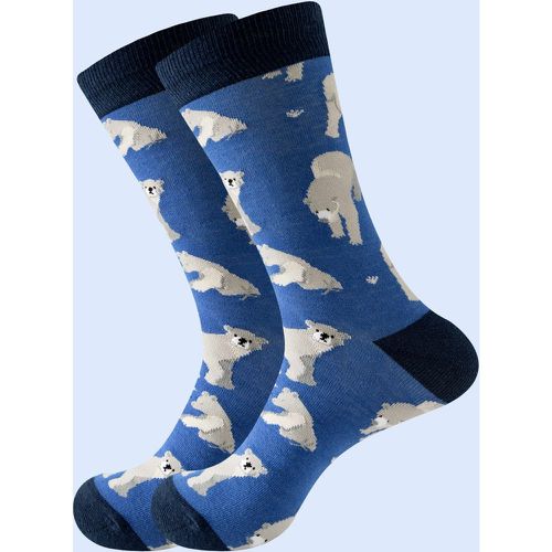 Homme Chaussettes à motif d'ours - SHEIN - Modalova