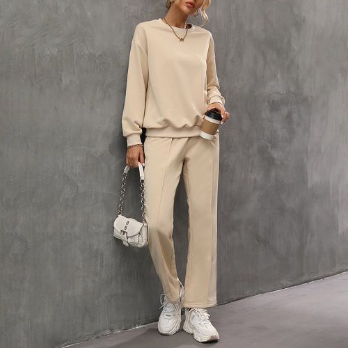 Sweat-shirt & Pantalon couture - SHEIN - Modalova