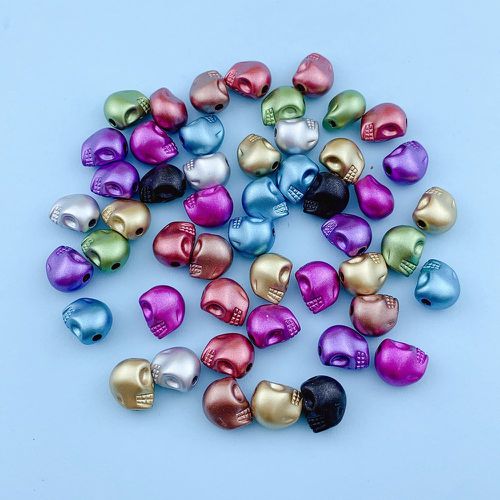 Pièces de couleur aléatoire en forme de squelette DIY perle - SHEIN - Modalova