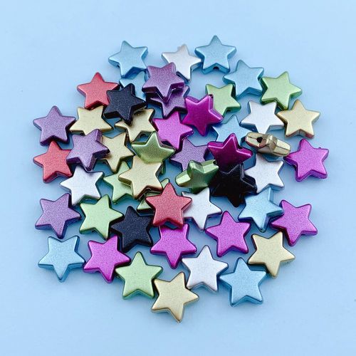Pièces de couleur aléatoire en forme d'étoile DIY perle - SHEIN - Modalova