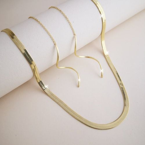 Collier minimaliste & Boucles d'oreilles enfileur - SHEIN - Modalova