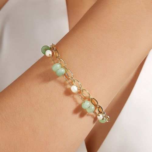 Bracelet multicouche aléatoire perle de culture - SHEIN - Modalova