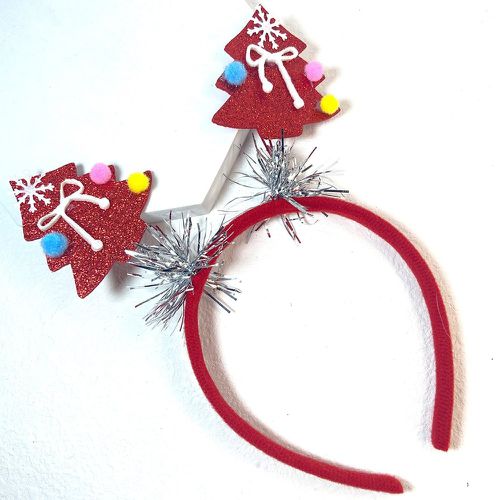 Bandeau arbre de Noël & à pompons - SHEIN - Modalova