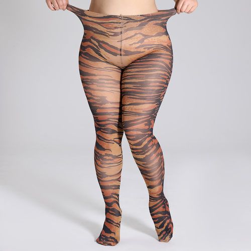Collants à imprimé peau de tigre - SHEIN - Modalova