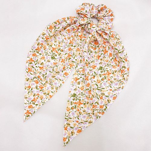 Élastique avec foulard pour cheveux à imprimé floral - SHEIN - Modalova