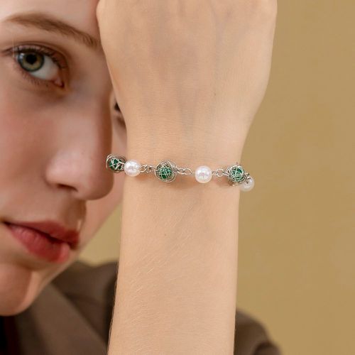 Bracelet fausse perle & à perles - SHEIN - Modalova