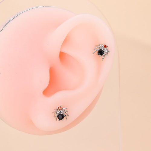 Clous d'oreilles avec strass araignée - SHEIN - Modalova