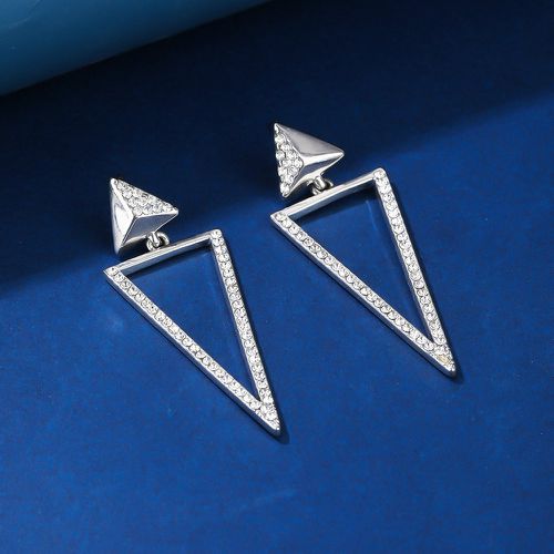 Pendants d'oreilles triangulaire à zircone cubique - SHEIN - Modalova
