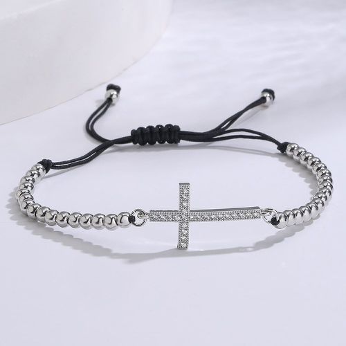 Bracelet avec croix zircone cubique - SHEIN - Modalova