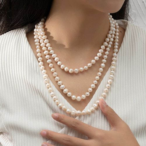 Collier perle de culture perlé - SHEIN - Modalova